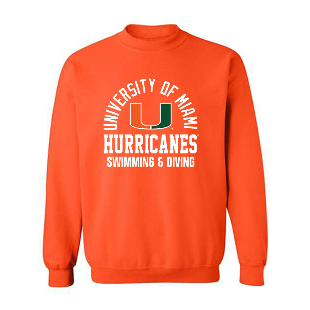 Miami - NCAA Women's Swimming & Diving : Kate Sommerstad - Classic Shersey Crewneck Sweatshirt-0