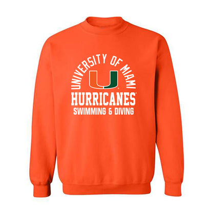 Miami - NCAA Women's Swimming & Diving : Kate Sommerstad - Classic Shersey Crewneck Sweatshirt-0
