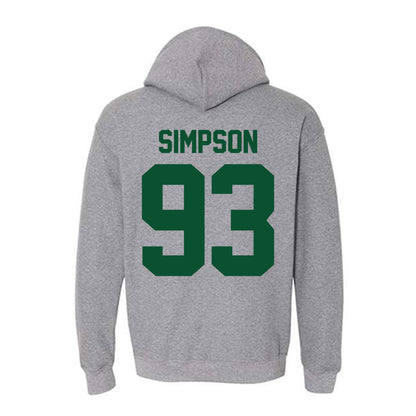 Miami - NCAA Football : Donta Simpson - Classic Shersey Hooded Sweatshirt-1