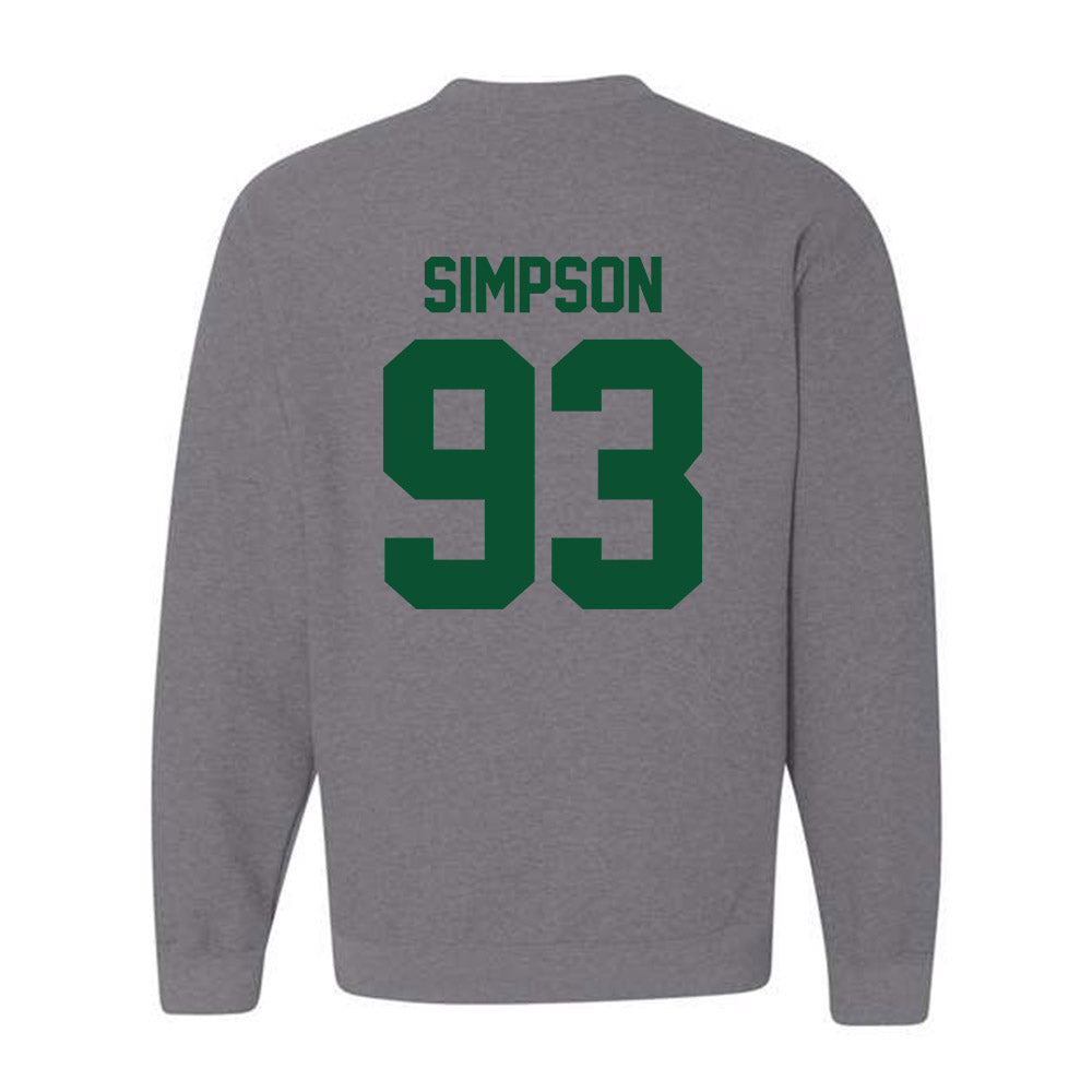 Miami - NCAA Football : Donta Simpson - Classic Shersey Crewneck Sweatshirt-1