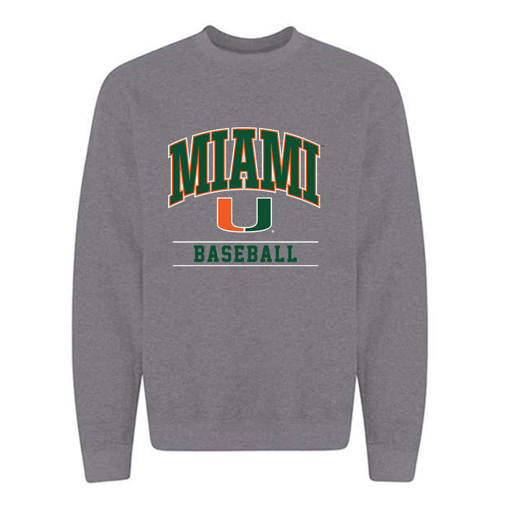 Miami - NCAA Baseball : Ryan Ashford - Classic Shersey Crewneck Sweatshirt-0