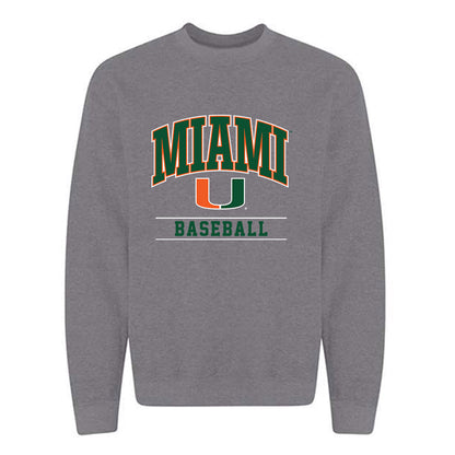 Miami - NCAA Baseball : Howard Tate DeRias - Classic Shersey Crewneck Sweatshirt-0