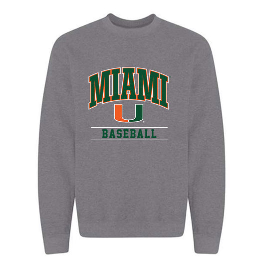Miami - NCAA Baseball : Mario Magana - Classic Shersey Crewneck Sweatshirt-0