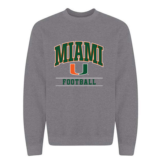 Miami - NCAA Football : James Brockermeyer - Classic Shersey Crewneck Sweatshirt-0