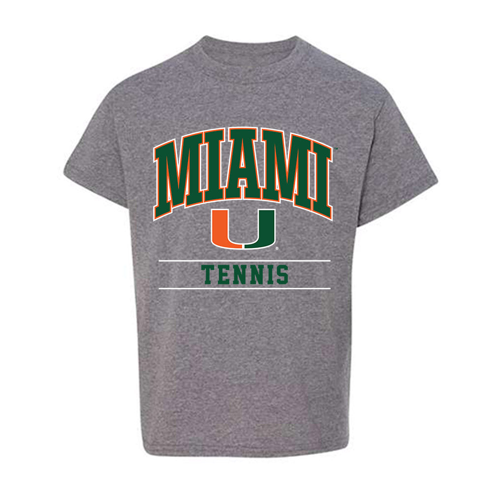 Miami - NCAA Women's Tennis : Qavia Lopez - Classic Shersey Youth T-Shirt-0