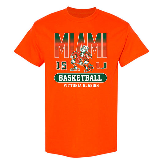 Miami - NCAA Women's Basketball : Vittoria Blasigh - Classic Fashion Shersey T-Shirt-0