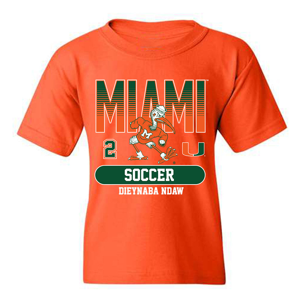 Miami - NCAA Women's Soccer : Dieynaba Ndaw - Classic Fashion Shersey Youth T-Shirt