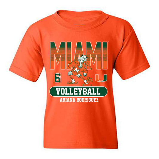 Miami - NCAA Women's Volleyball : Ariana Rodriguez - Classic Fashion Shersey Youth T-Shirt