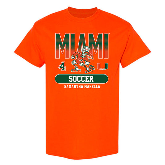 Miami - NCAA Women's Soccer : samantha marella - Classic Fashion Shersey T-Shirt-0