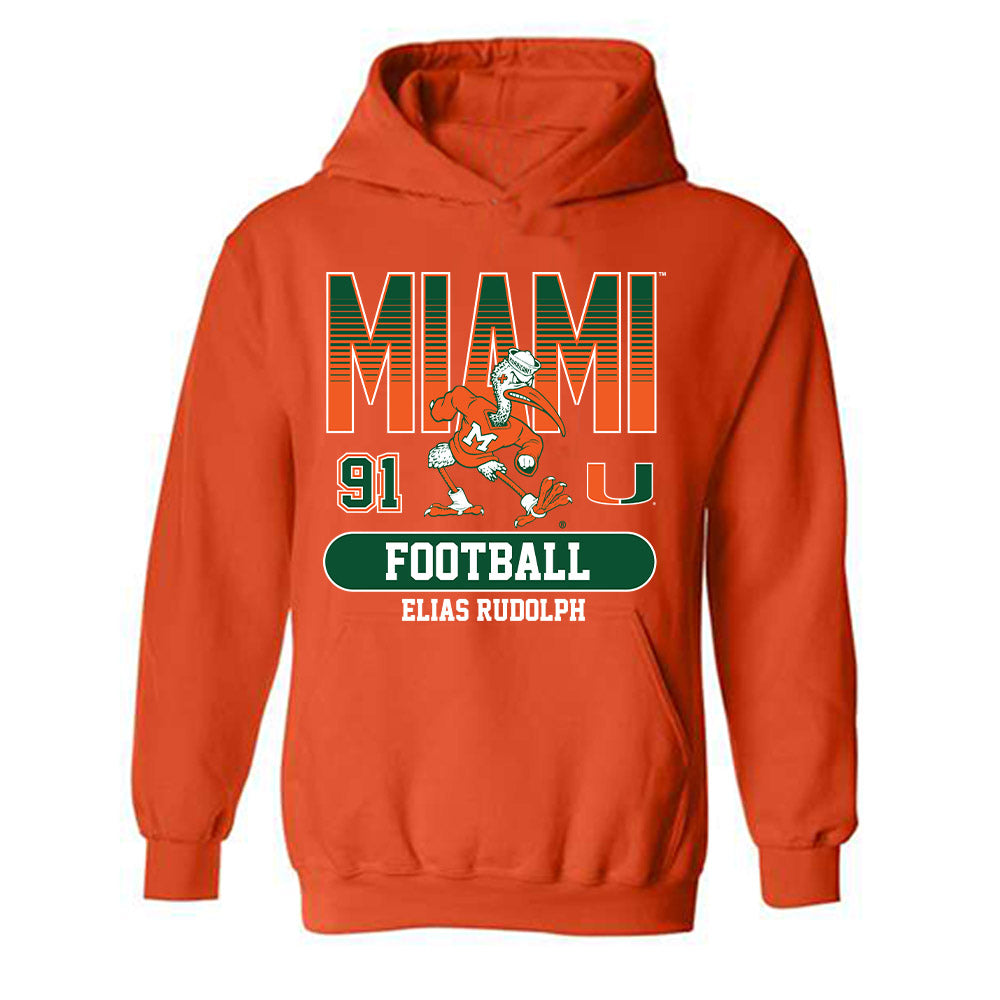 Miami - NCAA Football : Elias Rudolph - Classic Fashion Shersey Hooded Sweatshirt