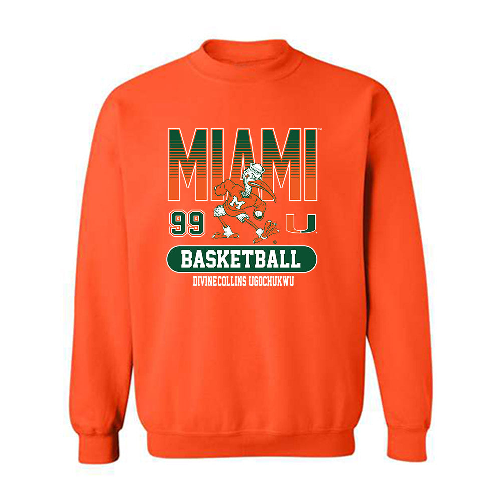 Miami - NCAA Men's Basketball : Divine-Collins Ugochukwu - Classic Fashion Shersey Crewneck Sweatshirt