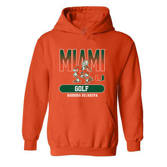 Miami - NCAA Women's Golf : Barbora Bujakova - Classic Fashion Shersey Hooded Sweatshirt-0