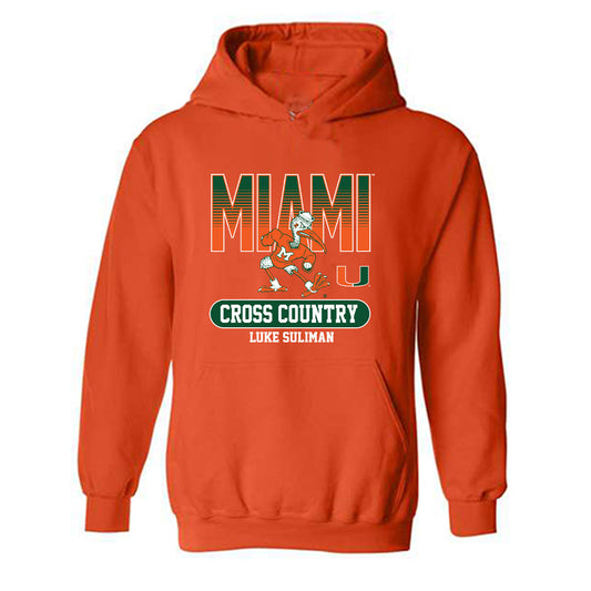 Miami - NCAA Men's Cross Country : Luke Suliman - Classic Fashion Shersey Hooded Sweatshirt