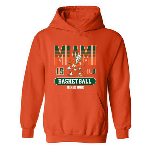 Miami - NCAA Men's Basketball : Kiree Huie - Classic Fashion Shersey Hooded Sweatshirt