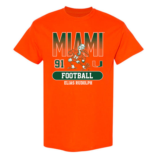 Miami - NCAA Football : Elias Rudolph - Classic Fashion Shersey T-Shirt