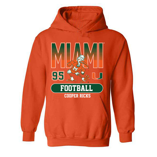 Miami - NCAA Football : Cooper Ricks - Classic Fashion Shersey Hooded Sweatshirt