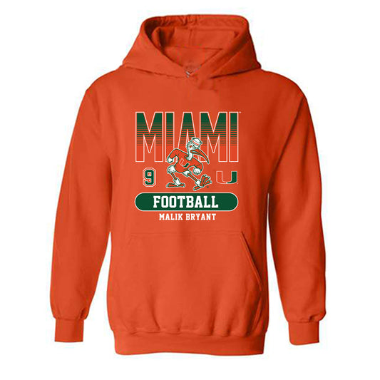 Miami - NCAA Football : Malik Bryant - Classic Fashion Shersey Hooded Sweatshirt-0