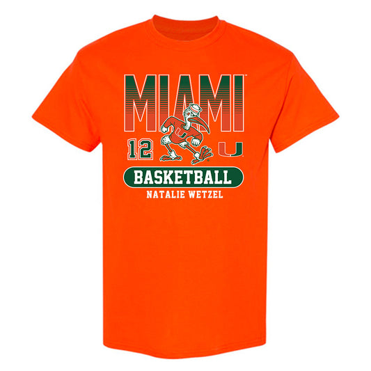 Miami - NCAA Women's Basketball : Natalie Wetzel - Classic Fashion Shersey T-Shirt-0