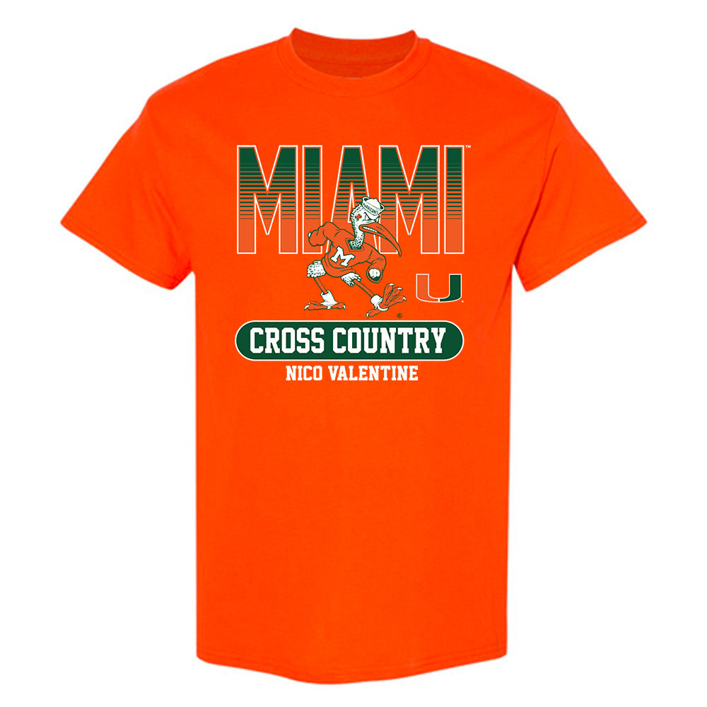 Miami - NCAA Men's Cross Country : Nico Valentine - Classic Fashion Shersey T-Shirt-0