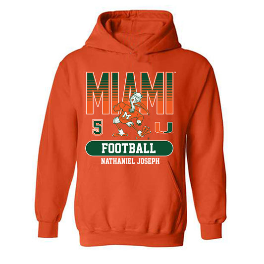 Miami - NCAA Football : Nathaniel Joseph - Classic Fashion Shersey Hooded Sweatshirt