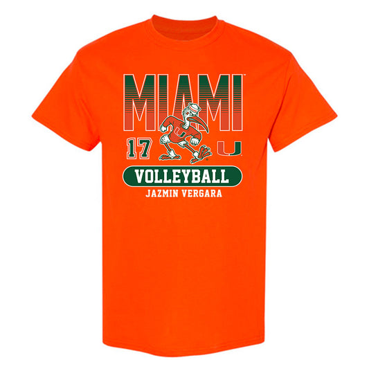 Miami - NCAA Women's Volleyball : Jazmin Vergara - Classic Fashion Shersey T-Shirt-0