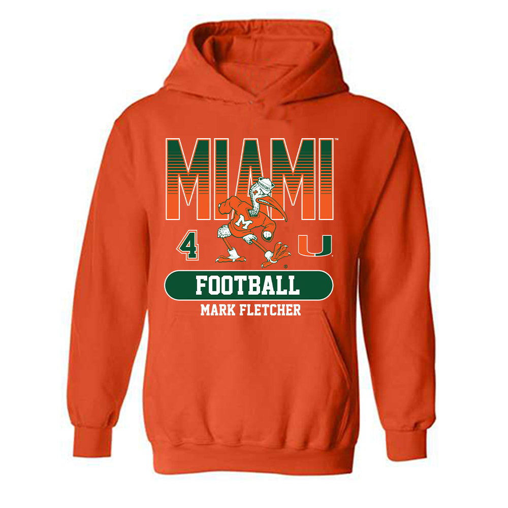 Miami - NCAA Football : Mark Fletcher - Classic Fashion Shersey Hooded Sweatshirt