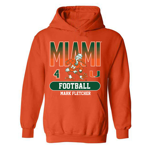 Miami - NCAA Football : Mark Fletcher - Classic Fashion Shersey Hooded Sweatshirt