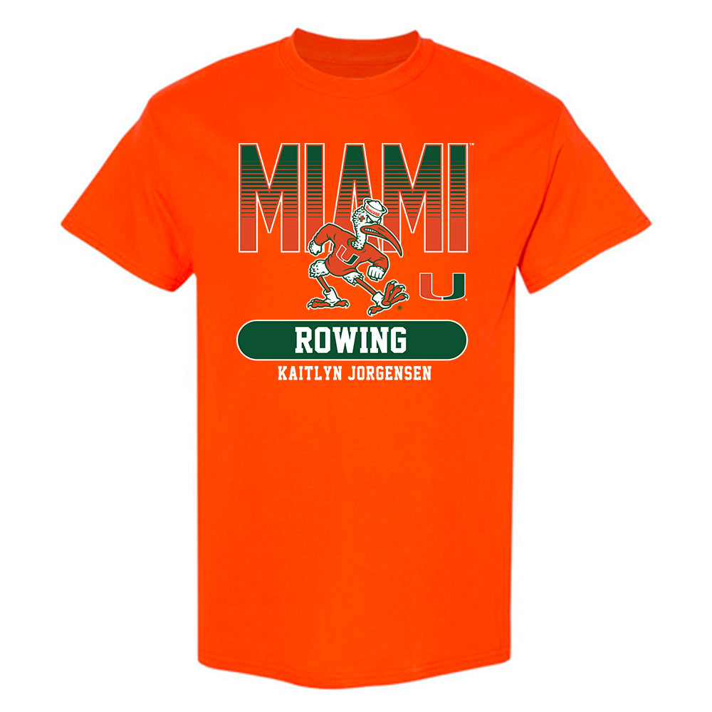 Miami - NCAA Women's Rowing : Kaitlyn Jorgensen - Classic Fashion Shersey T-Shirt-0