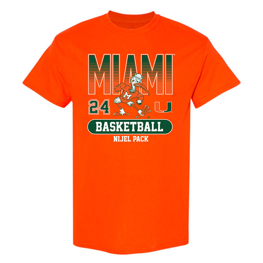 Miami - NCAA Men's Basketball : Nijel Pack - Classic Fashion Shersey T-Shirt