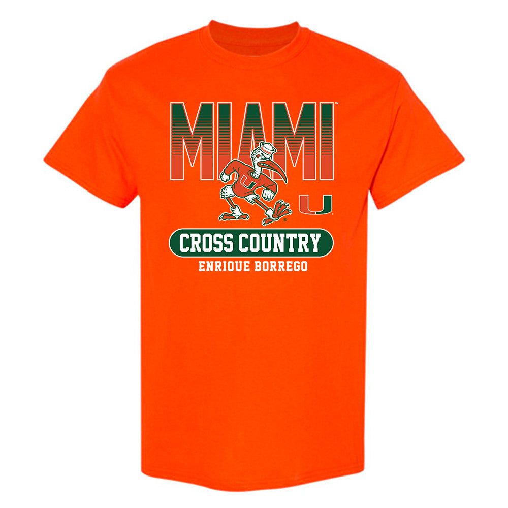 Miami - NCAA Men's Cross Country : Enrique Borrego - Classic Fashion Shersey T-Shirt-0