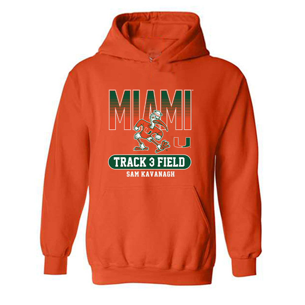 Miami - NCAA Women's Track & Field : Sam Kavanagh - Classic Fashion Shersey Hooded Sweatshirt-0
