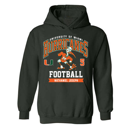 Miami - NCAA Football : Nathaniel Joseph - Classic Fashion Shersey Hooded Sweatshirt