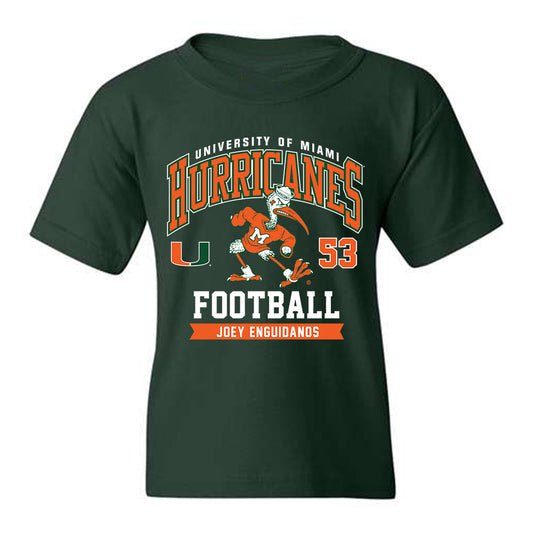 Miami - NCAA Football : Joey Enguidanos - Classic Fashion Shersey Youth T-Shirt