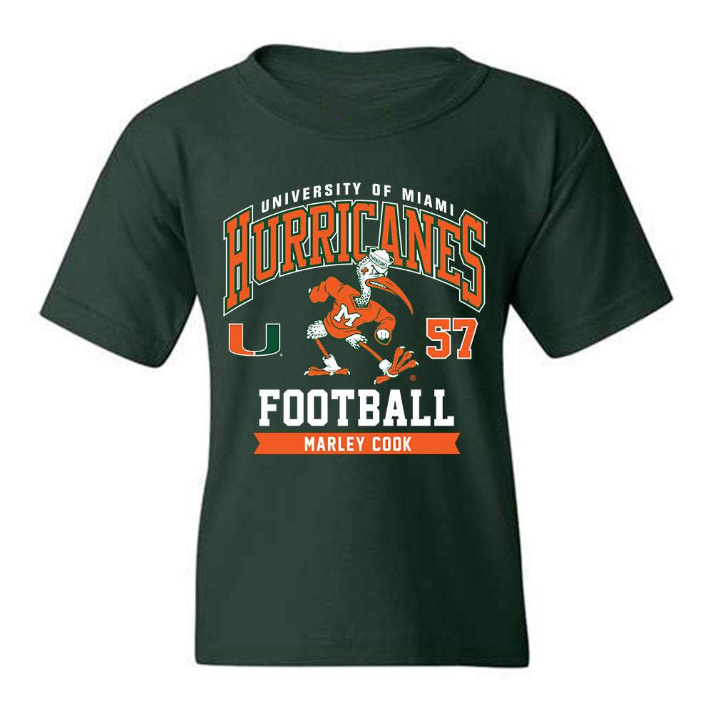 Miami - NCAA Football : Marley Cook - Classic Fashion Shersey Youth T-Shirt