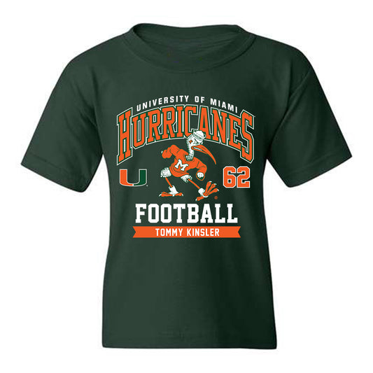 Miami - NCAA Football : Tommy Kinsler - Classic Fashion Shersey Youth T-Shirt