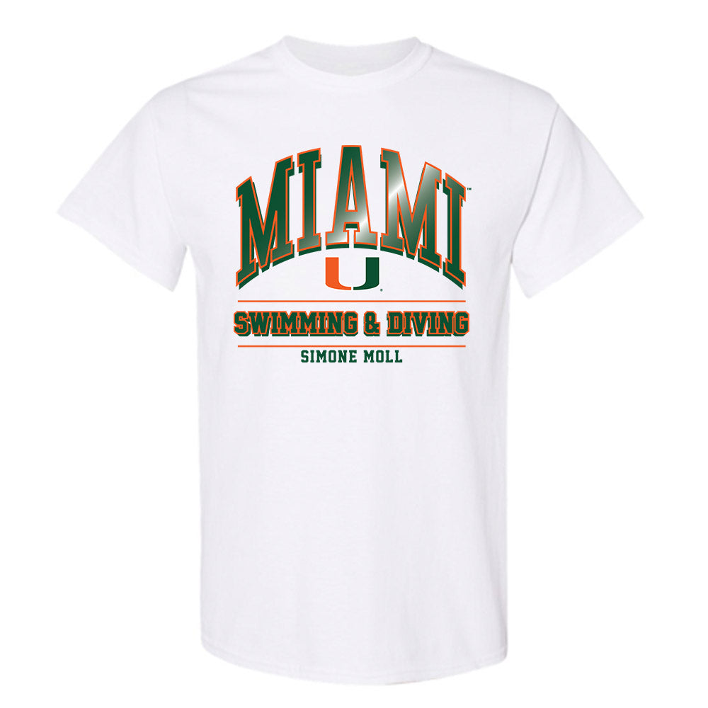 Miami - NCAA Women's Swimming & Diving : Simone Moll - Classic Fashion Shersey T-Shirt