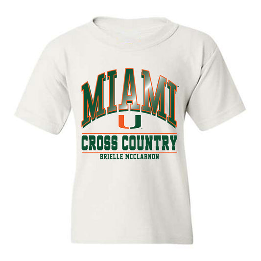 Miami - NCAA Women's Cross Country : Brielle McClarnon - Classic Fashion Shersey Youth T-Shirt-0