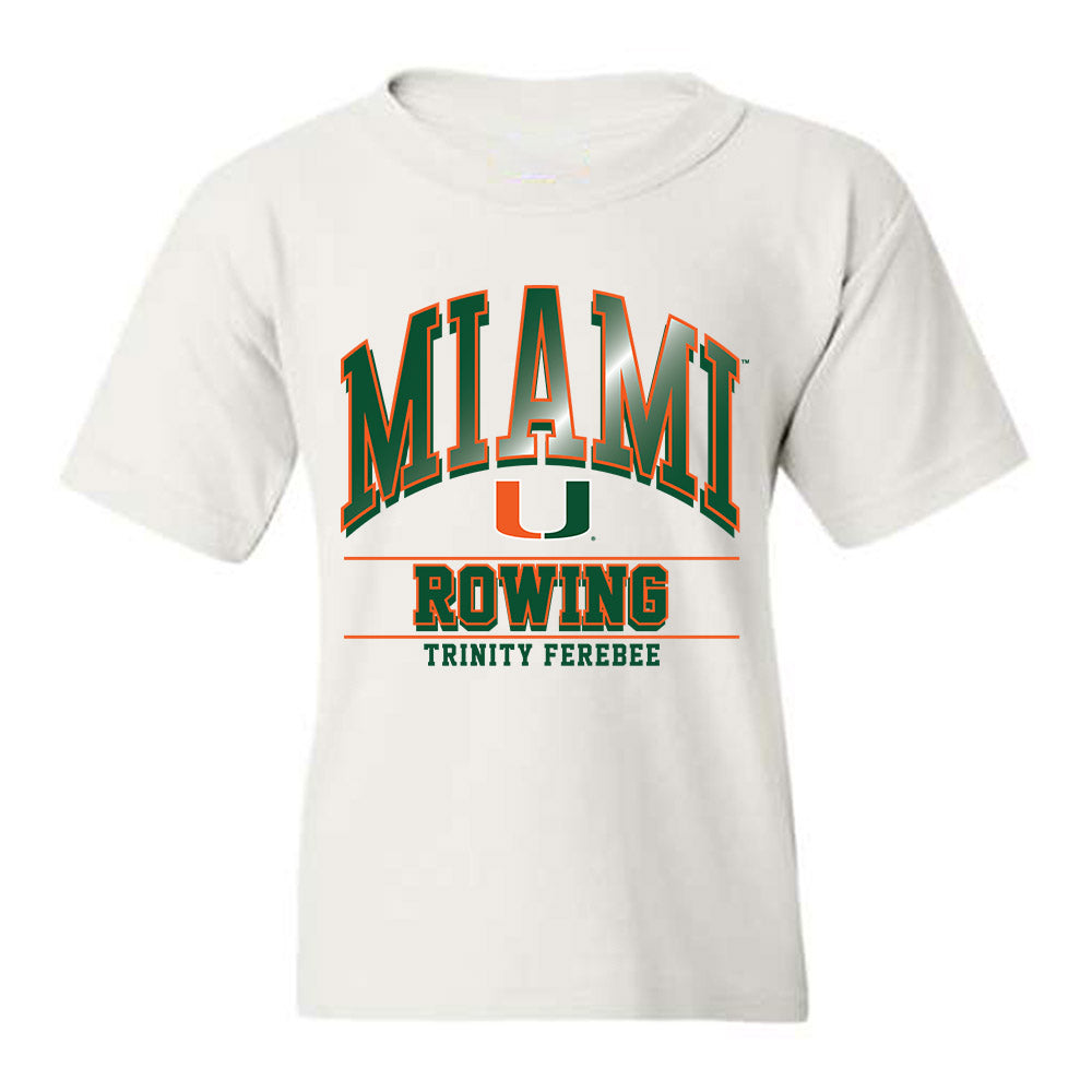 Miami - NCAA Women's Rowing : Trinity Ferebee - Classic Fashion Shersey Youth T-Shirt