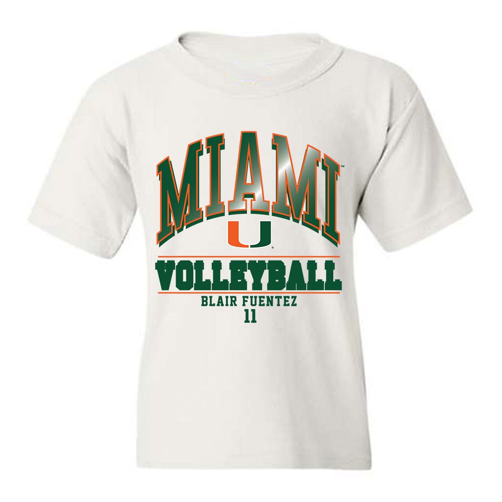 Miami - Women's Volleyball Alumni : Blair Fuentez - Classic Fashion Shersey Youth T-Shirt