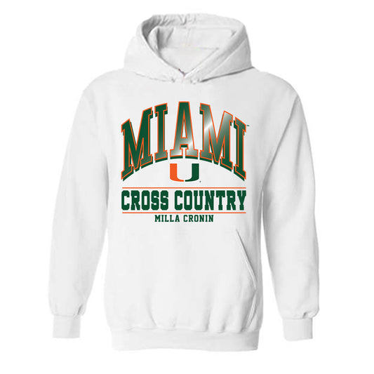 Miami - NCAA Women's Cross Country : Milla Cronin - Classic Fashion Shersey Hooded Sweatshirt-0