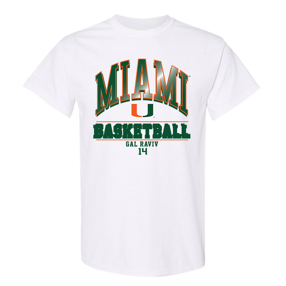 Miami - NCAA Women's Basketball : Gal Raviv - Classic Fashion Shersey T-Shirt-0