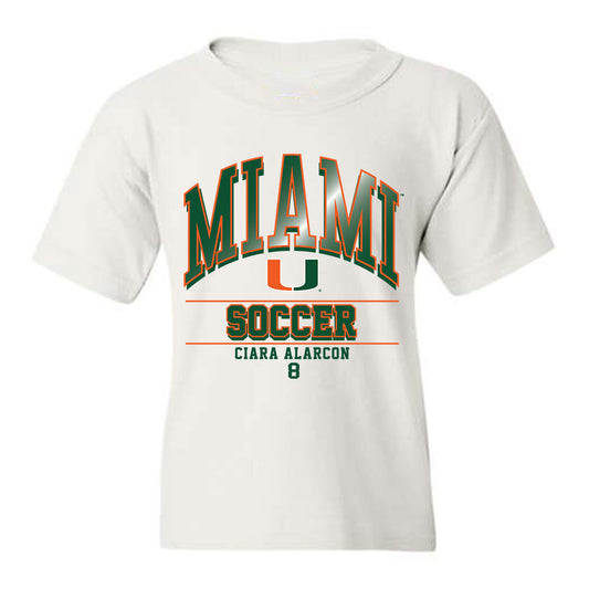 Miami - NCAA Women's Soccer : Ciara Alarcon - Classic Fashion Shersey Youth T-Shirt