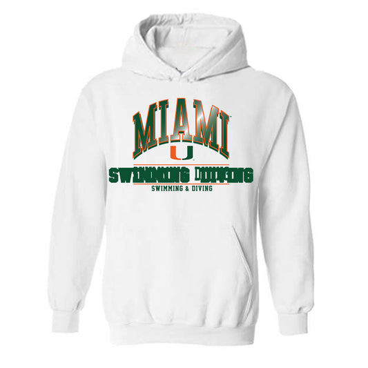 Miami - NCAA Women's Swimming & Diving : Carly Lahr - Classic Fashion Shersey Hooded Sweatshirt-0