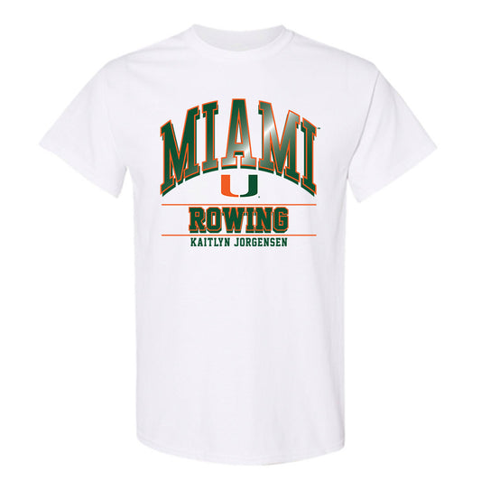 Miami - NCAA Women's Rowing : Kaitlyn Jorgensen - Classic Fashion Shersey T-Shirt-0