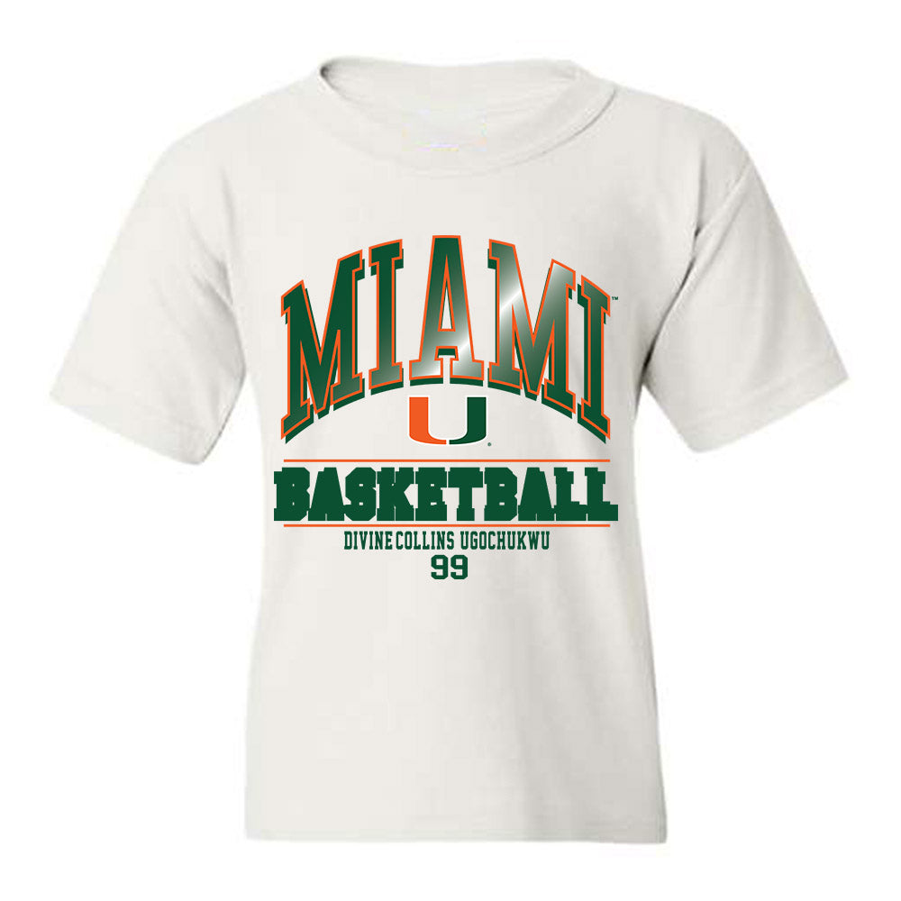 Miami - NCAA Men's Basketball : Divine-Collins Ugochukwu - Classic Fashion Shersey Youth T-Shirt