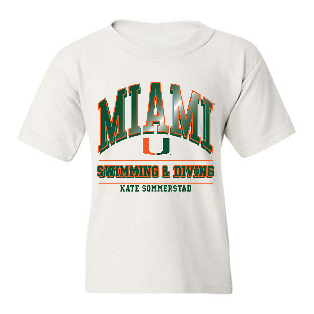 Miami - NCAA Women's Swimming & Diving : Kate Sommerstad - Classic Fashion Shersey Youth T-Shirt-0