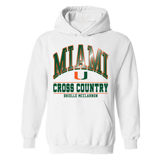 Miami - NCAA Women's Cross Country : Brielle McClarnon - Classic Fashion Shersey Hooded Sweatshirt-0