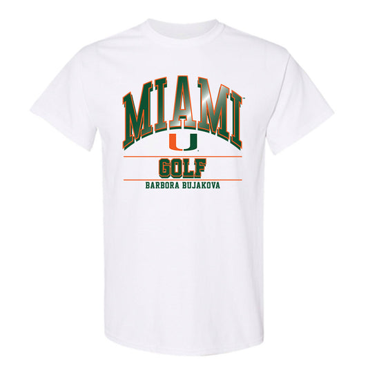 Miami - NCAA Women's Golf : Barbora Bujakova - Classic Fashion Shersey T-Shirt-0