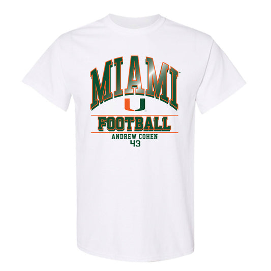 Miami - NCAA Football : Andrew Cohen - Classic Fashion Shersey T-Shirt