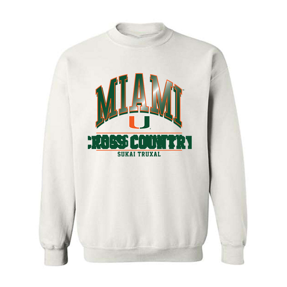 Miami - NCAA Men's Cross Country : Sukai Truxal - Classic Fashion Shersey Crewneck Sweatshirt-0